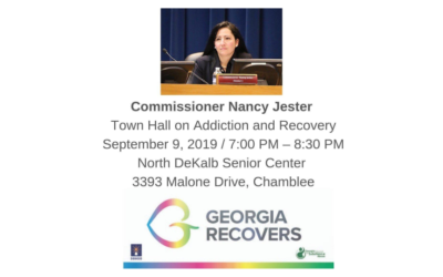 Commissioner Nancy Jester Town Hall on Addiction and Recovery