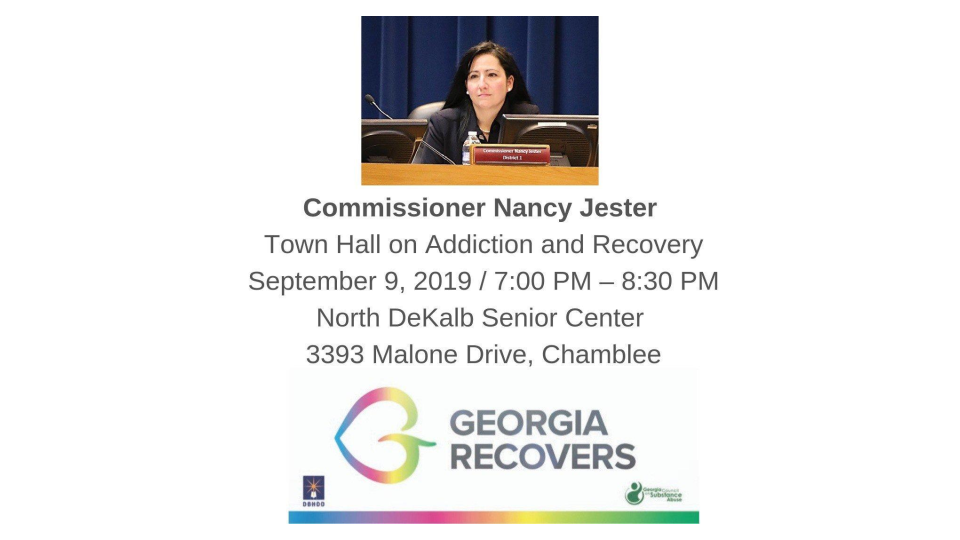 Commissioner Nancy Jester Town Hall on Addiction and Recovery